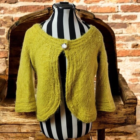Per Una Italian-Made Wool Blend Cardigan โ Soft & Chic โ Size S - Picture 1 of 13